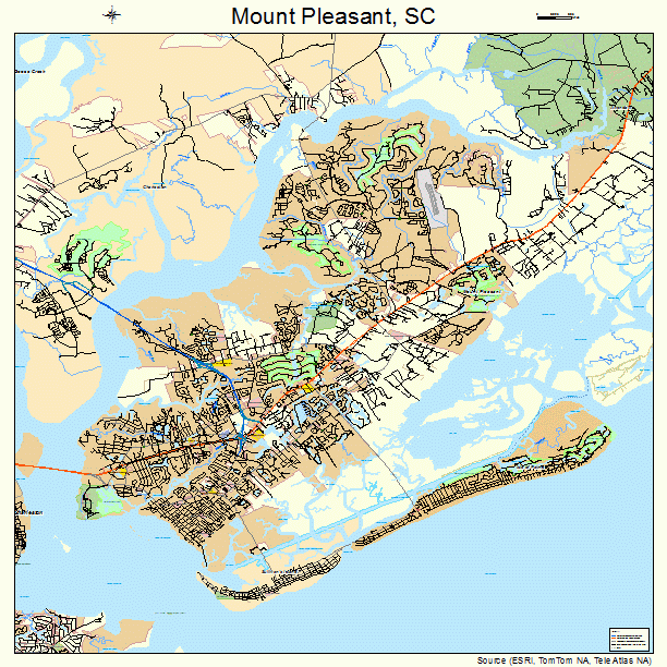 Mount Pleasant, SC street map