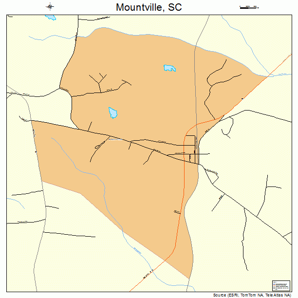 Mountville, SC street map