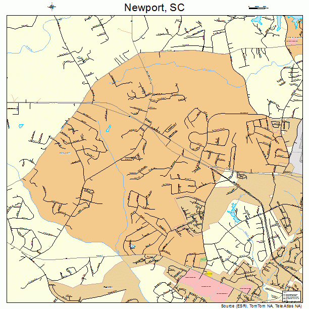 Newport, SC street map