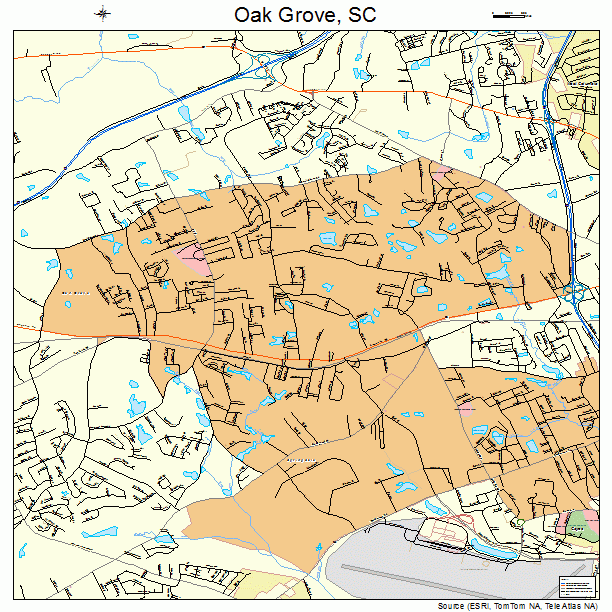Oak Grove, SC street map