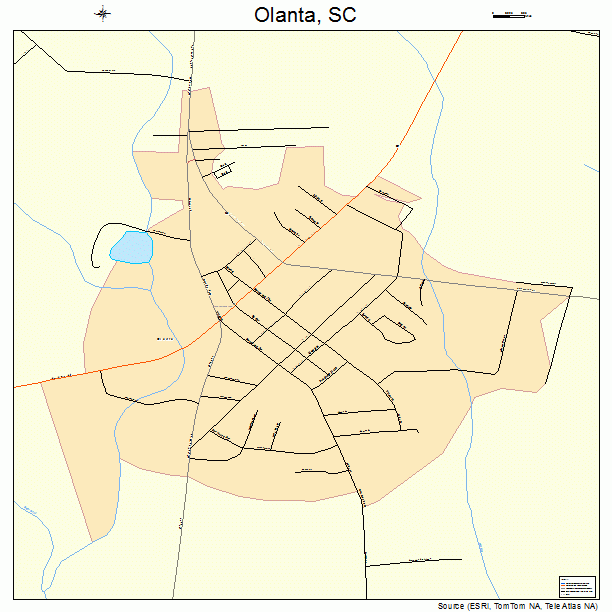 Olanta, SC street map