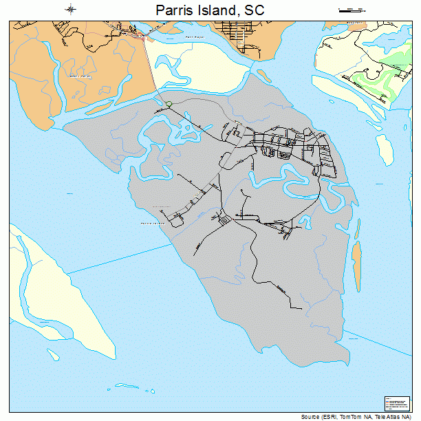 Parris Island, SC street map