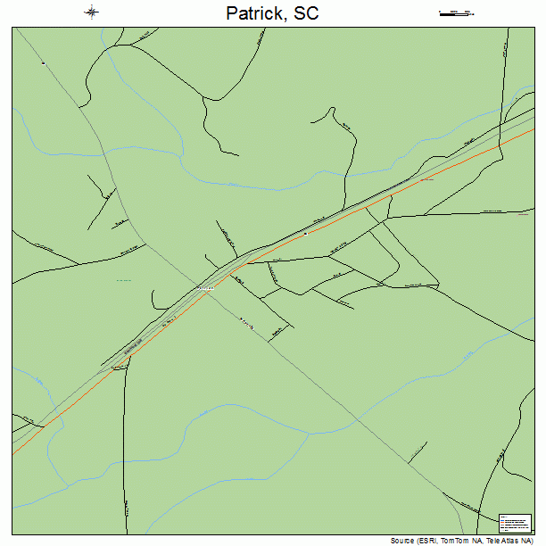 Patrick, SC street map