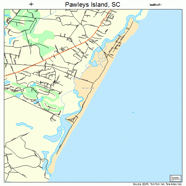 Pawleys Island, SC street map