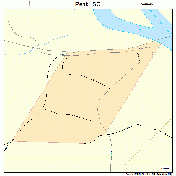 Peak, SC street map