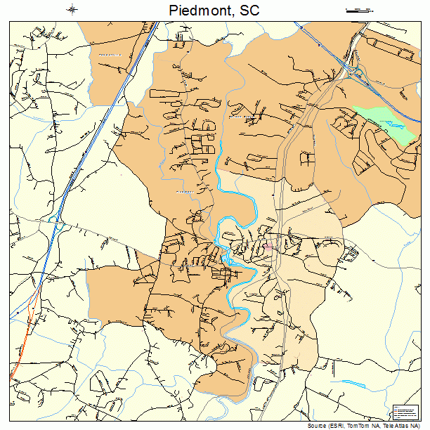 Piedmont, SC street map