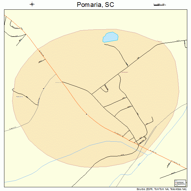 Pomaria, SC street map