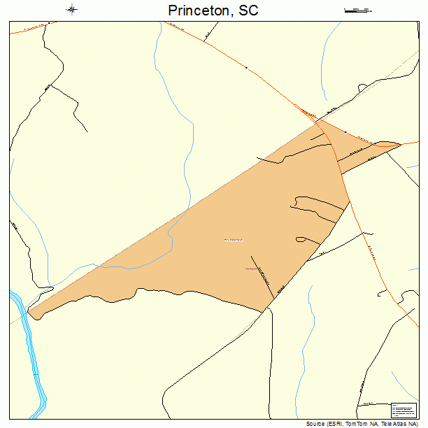 Princeton, SC street map