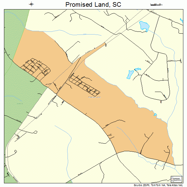 Promised Land, SC street map