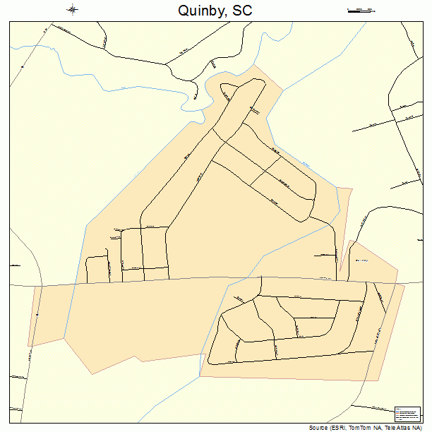 Quinby, SC street map