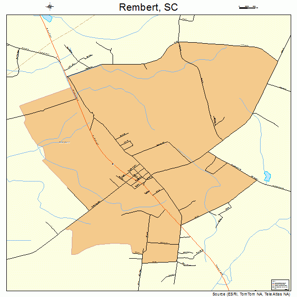 Rembert, SC street map