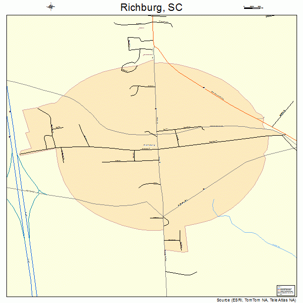 Richburg, SC street map