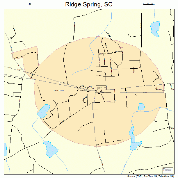Ridge Spring, SC street map