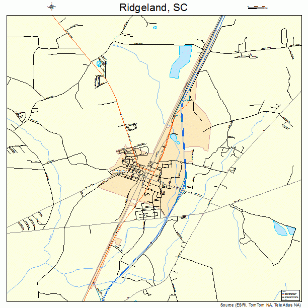 Ridgeland, SC street map