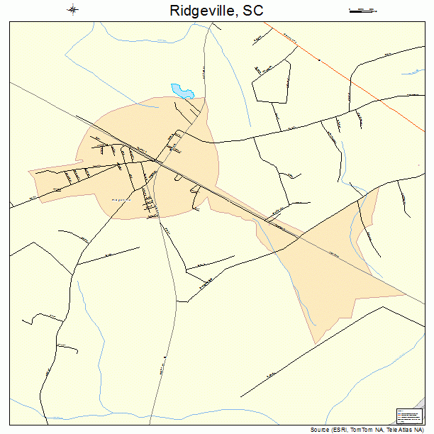 Ridgeville, SC street map