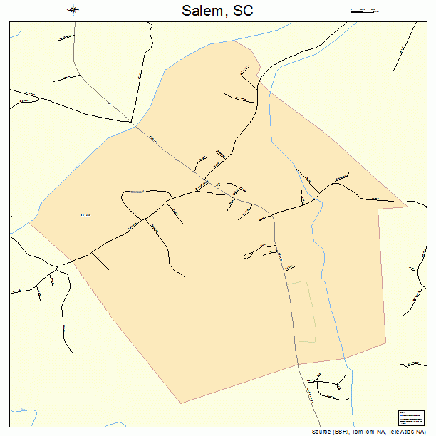 Salem, SC street map