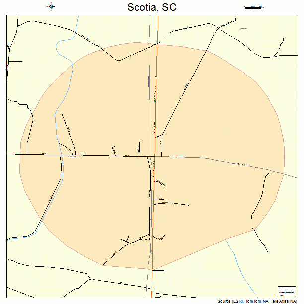 Scotia, SC street map