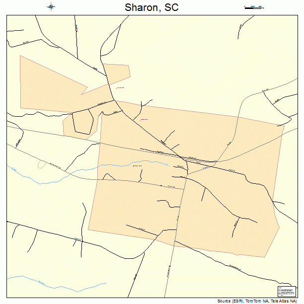 Sharon, SC street map