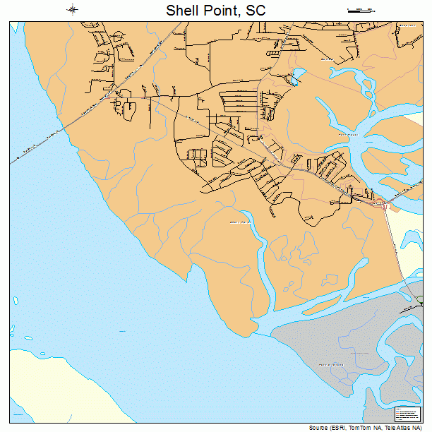 Shell Point, SC street map