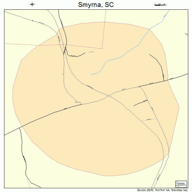 Smyrna, SC street map
