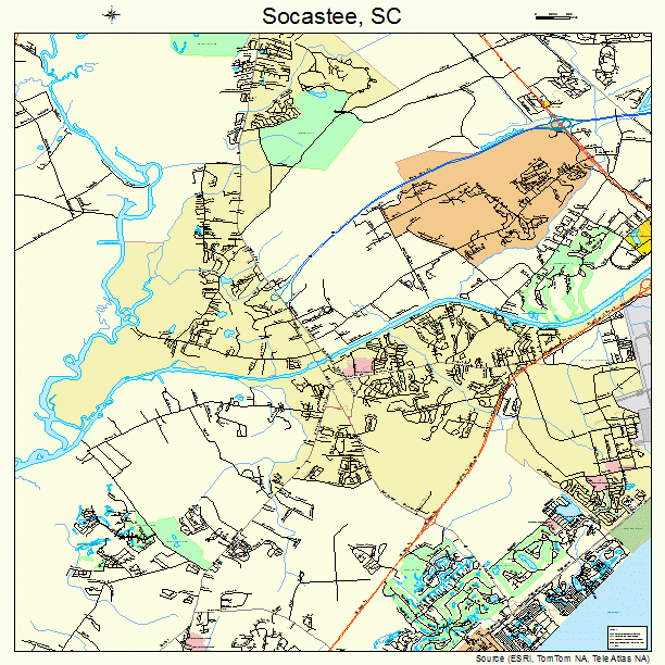 Socastee, SC street map