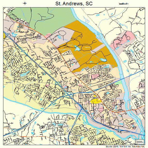 St. Andrews, SC street map