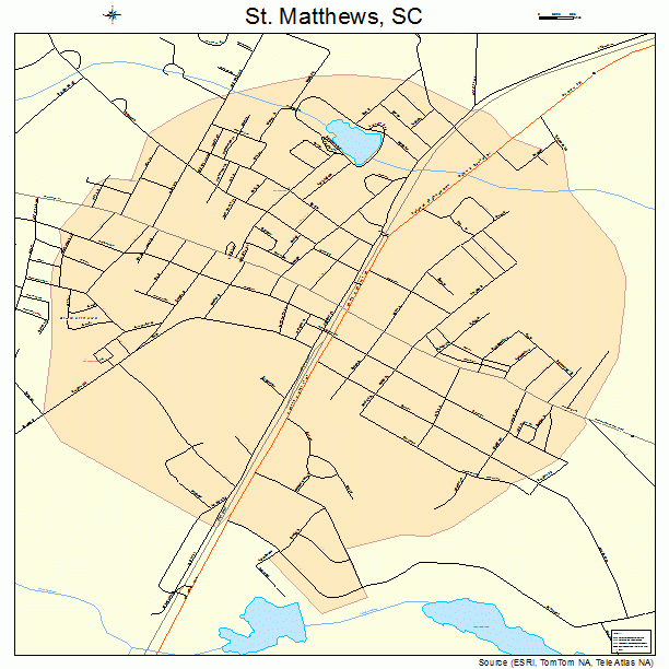 St. Matthews, SC street map