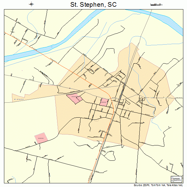 St. Stephen, SC street map