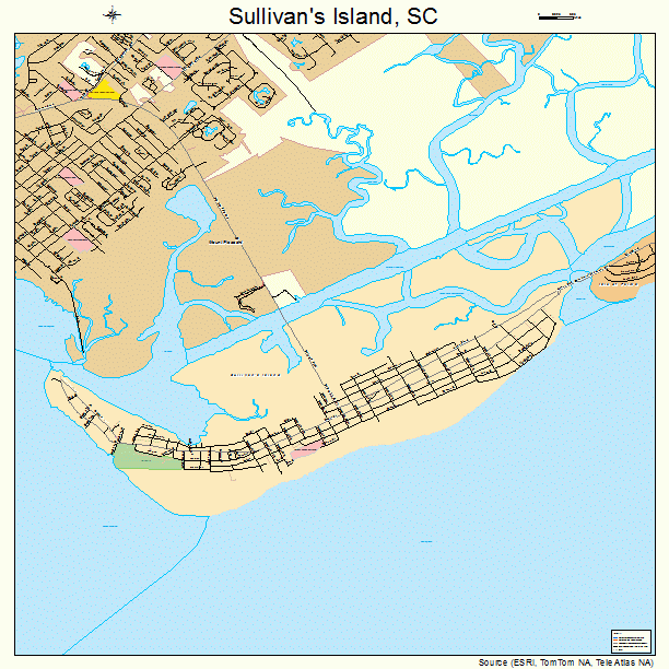 Sullivan's Island, SC street map