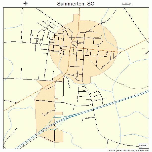 Summerton, SC street map
