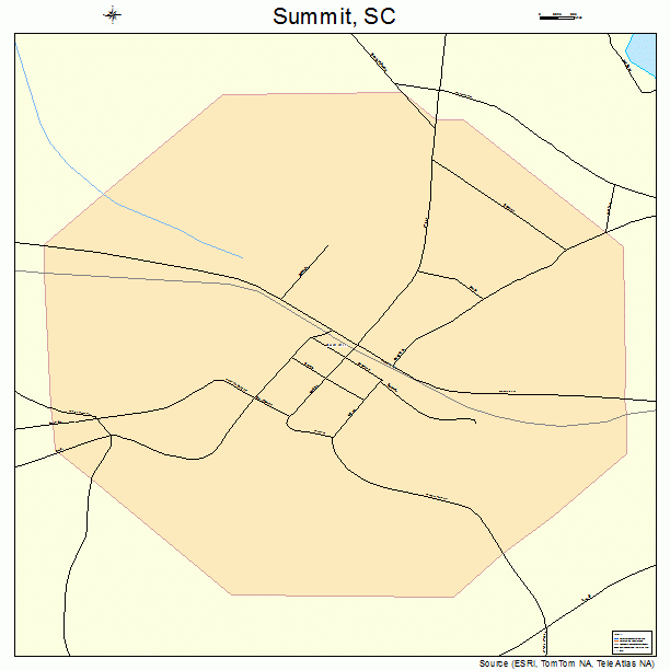 Summit, SC street map