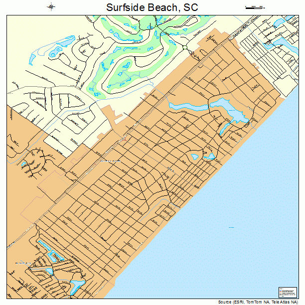 Surfside Beach, SC street map