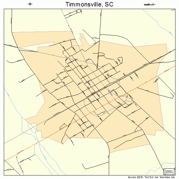 Timmonsville, SC street map