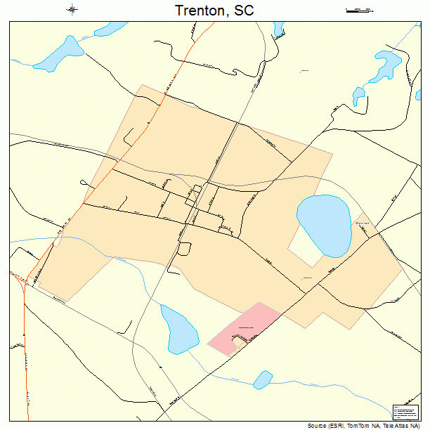 Trenton, SC street map