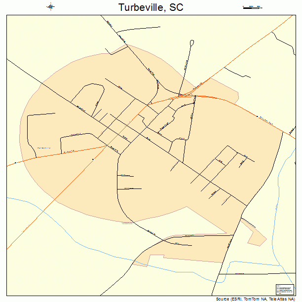 Turbeville, SC street map