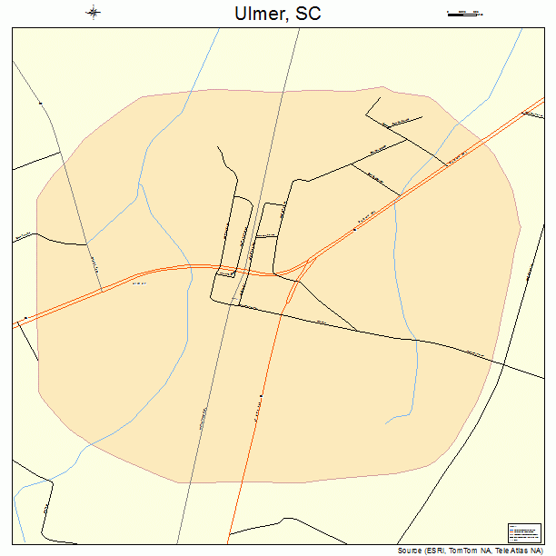 Ulmer, SC street map