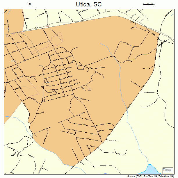 Utica, SC street map