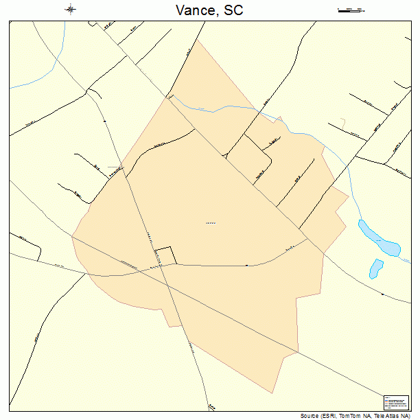 Vance, SC street map