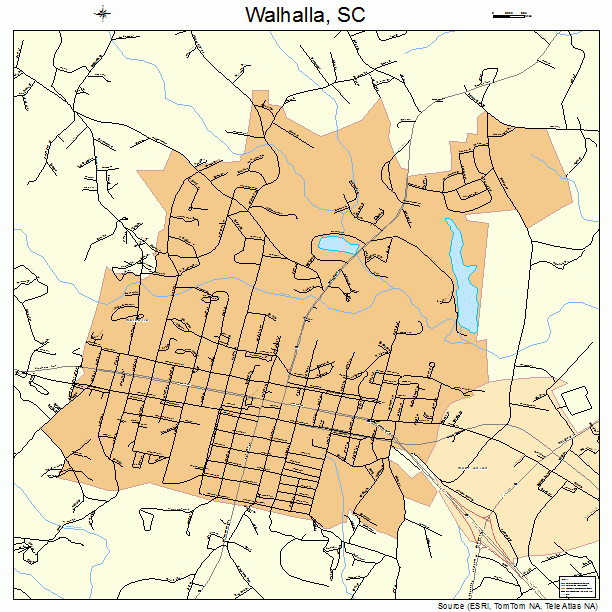 Walhalla, SC street map