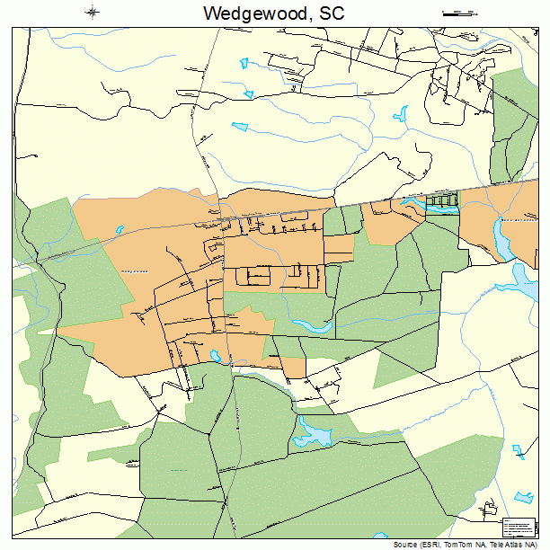 Wedgewood, SC street map