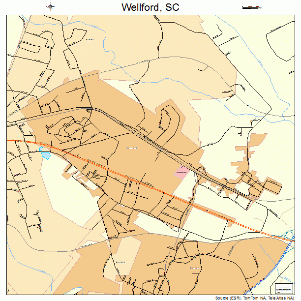 Wellford, SC street map