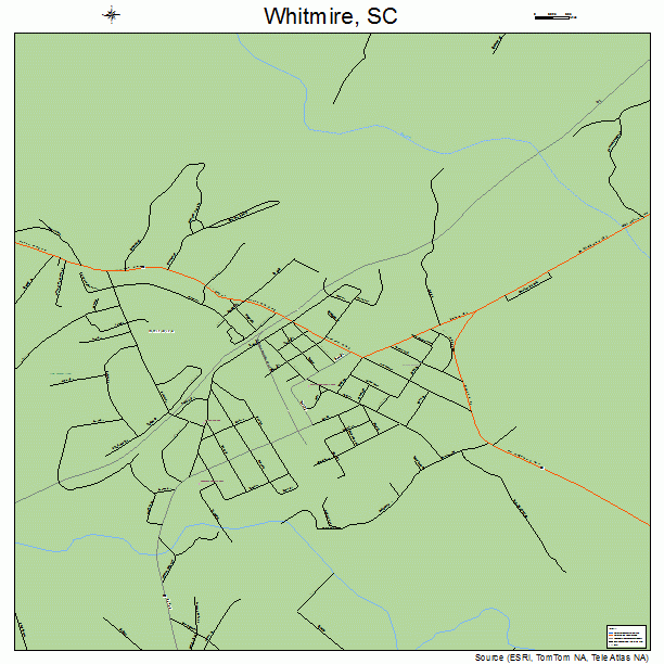 Whitmire, SC street map