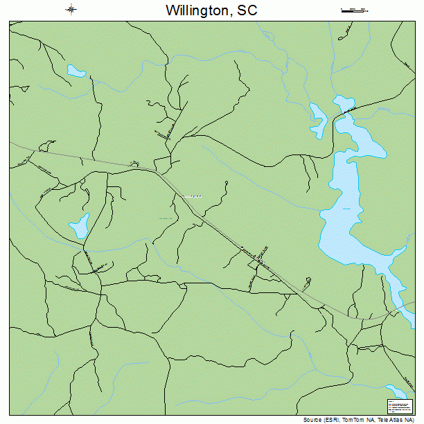 Willington, SC street map