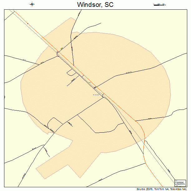 Windsor, SC street map