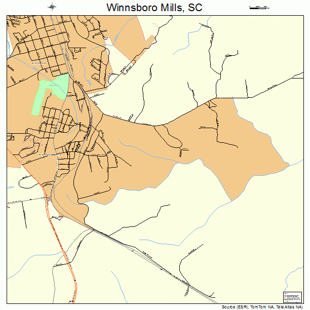 Winnsboro Mills, SC street map