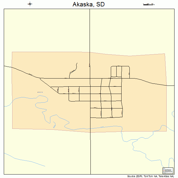 Akaska, SD street map