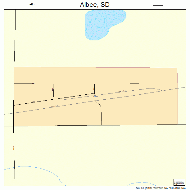 Albee, SD street map