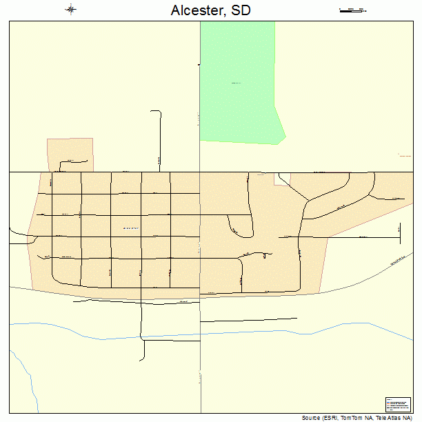 Alcester, SD street map