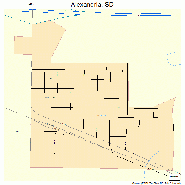 Alexandria, SD street map