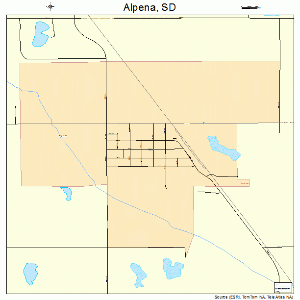 Alpena, SD street map